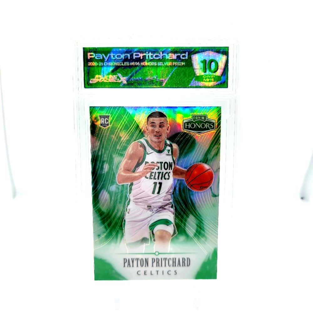 2020-21 CHRONICLES HONORS PAYTON PRITCHARD #596 ROOKIE RC SILVER PRIZM PGX 10